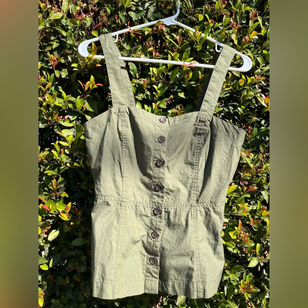 Button Up Banana Republic Tank